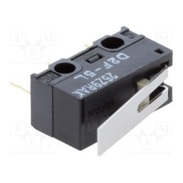10 pcs : D2F5L - Microswitch SNAP ACTION, 3A/125VAC, with lever, SPDT, ON-(ON)