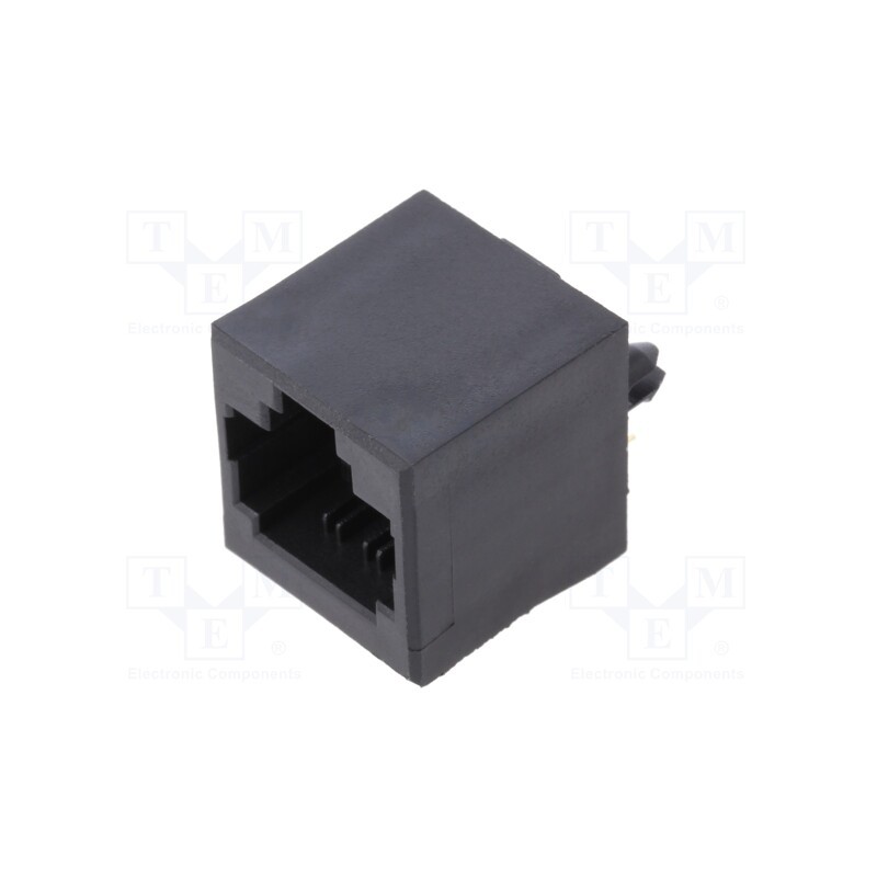 10 pcs : A00-108-220-450 - Socket, RJ45, PIN: 8, Cat: 5, Layout: 8p8c, THT, straight