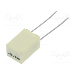 10 pcs : R82IC3150DQ50J - Capacitor: polyester, 150nF, 160VAC, 250VDC, 5mm, ±5%, 7.2x6x11mm