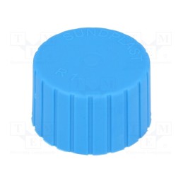 50 pcs : 40035-02 -AS - Cap, Body: blue, Øint: 40.1mm, H: 22mm, push-in, SafeCAP, round