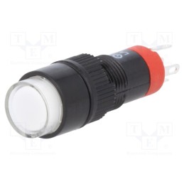 10 pcs : LAS3Y-11/230/W - Switch: push-button, Pos: 2, SPDT, 0.5A/250VAC, 1A/24VDC, ON-(ON)