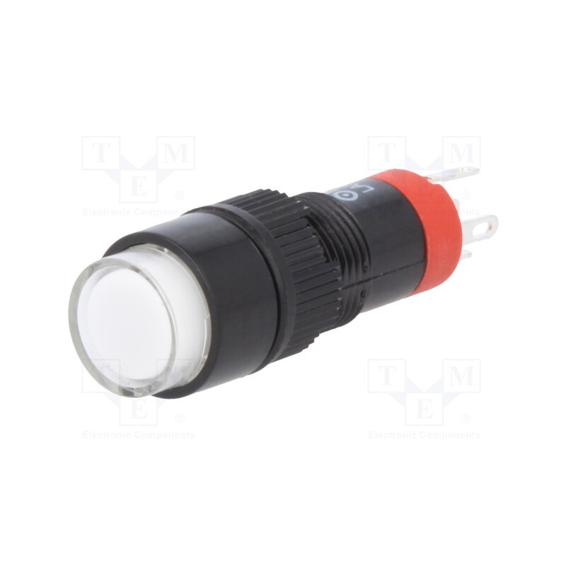 10 pcs : LAS3Y-11/230/W - Switch: push-button, Pos: 2, SPDT, 0.5A/250VAC, 1A/24VDC, ON-(ON)