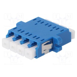 10 pcs : A001-LC-DX-1128 - Connector: fiber optic, socket,coupler, LC, female, ways: 2, blue