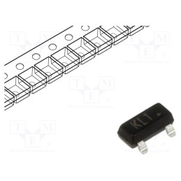 50 pcs : BAT54-TP-HF - Diode: Schottky switching, SMD, 30V, 200mA, 5ns, SOT23,