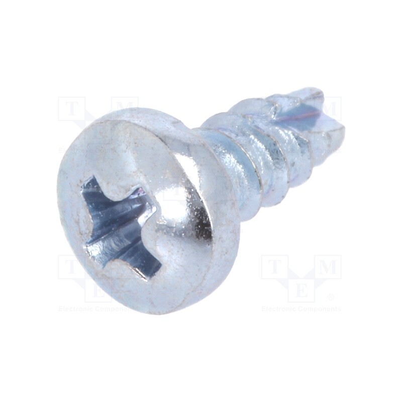 500 pcs : 1381458 - Screw, 2.9x6.5, Head: cheese head, Phillips, PH1, hardened steel