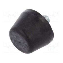 10 pcs : DVB.6-32-22-M8-10-70 - Vibroisolation foot, Ø: 32mm, Shore hardness: 70±5, 813N, 148N/mm