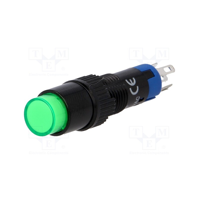 10 pcs : LAS4Y-11/24/G - Switch: push-button, Pos: 2, SPDT, 0.5A/250VAC, 1A/24VDC, ON-(ON)