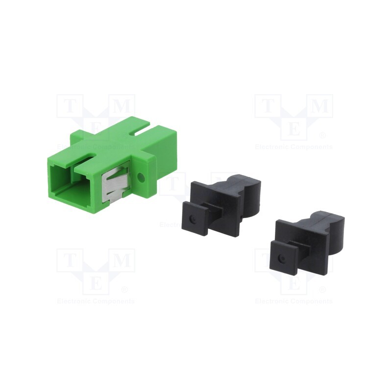 10 pcs : A101-SCA-SX-1113 - Connector: fiber optic, socket,coupler, SCA, female, ways: 1, green