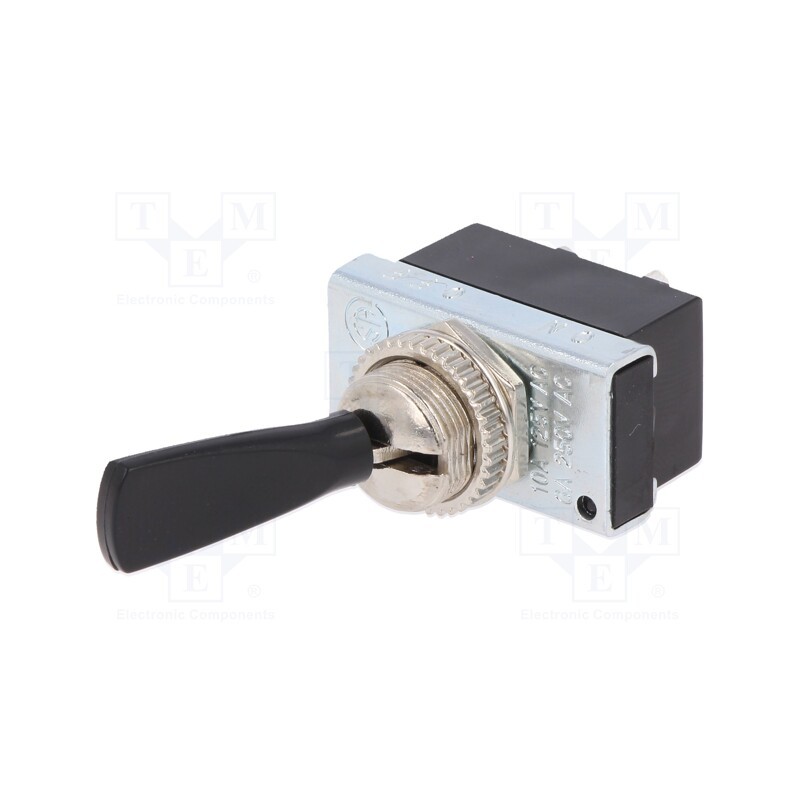 10 pcs : R13-25A1 - Switch: toggle, Pos: 2, SPST, ON-OFF, 6A/250VAC, Toggle: flat, 50mΩ