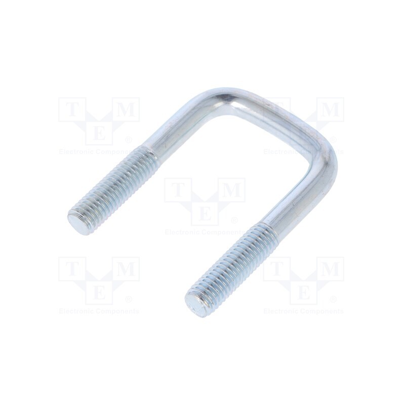 10 pcs : CBTC..8..28..58 (3/4') - U-bolt, C, 1.25, steel, zinc, Thread len: 25mm, Int.width: 28mm
