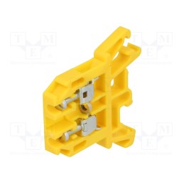 10 pcs : A11-0071 - Splice terminal: rail, 0.5÷2.5mm2, ways: 1, terminals: 2, yellow