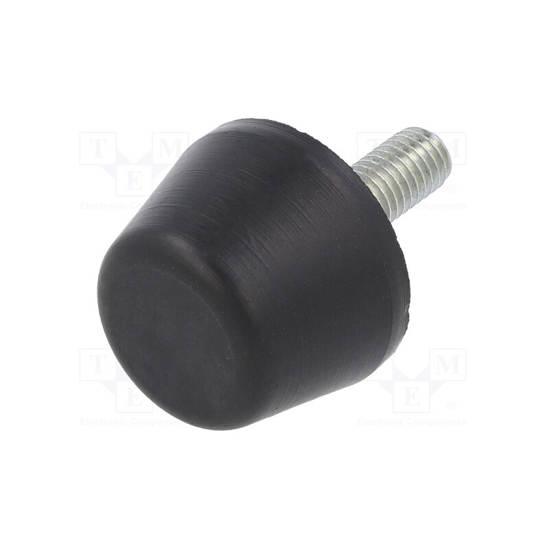 10 pcs : DVB.6-32-22-M8-23-70 - Vibroisolation foot, Ø: 32mm, Shore hardness: 70±5, 813N, 148N/mm