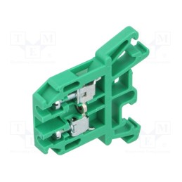 10 pcs : A11-0075 - Splice terminal: rail, 0.5÷2.5mm2, ways: 1, terminals: 2, green