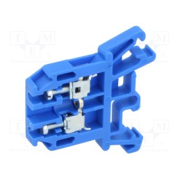 10 pcs : A11-0076 - Splice terminal: rail, 0.5÷2.5mm2, ways: 1, terminals: 2, blue, 690V