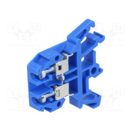 10 pcs : A11-0106 - Splice terminal: rail, 0.5÷4mm2, ways: 1, terminals: 2, blue, 690V