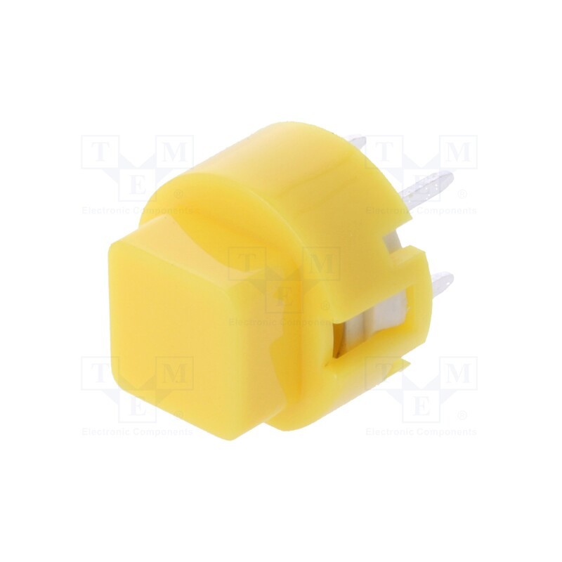 10 pcs : D6C30 F1 LFS - Switch: keypad, Pos: 2, SPST-NO, 0.01A/32VDC, yellow, THT, 1.3N, D6