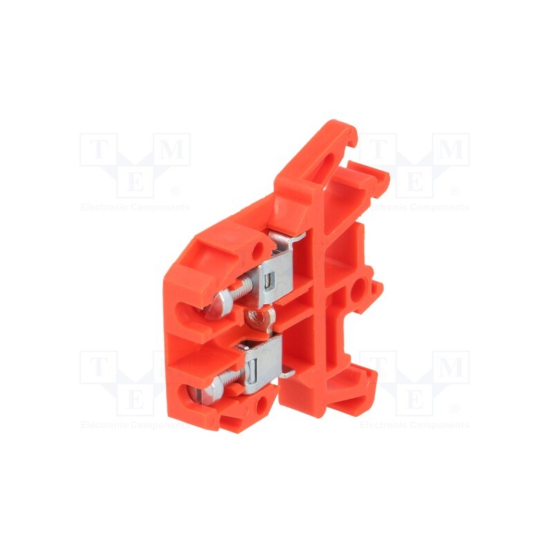 10 pcs : A11-0107 - Splice terminal: rail, 0.5÷4mm2, ways: 1, terminals: 2, red, 690V