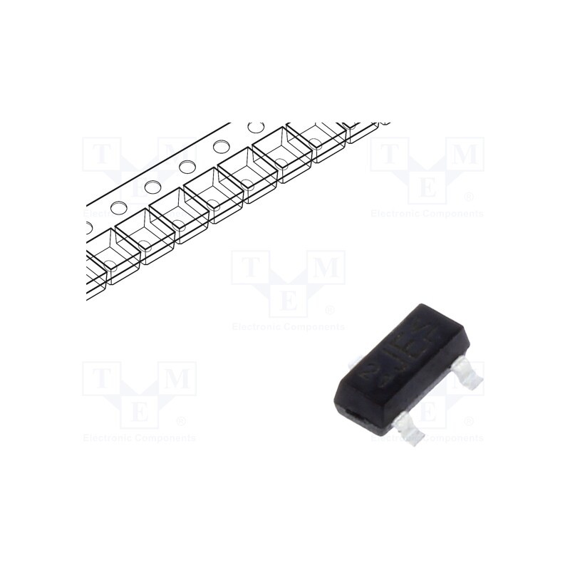 50 pcs : BAV99-E3-08 - Diode: switching, SMD, 70V, 0.15A, 6ns, SOT23, Ufmax: 1.25V, Ir: 50uA