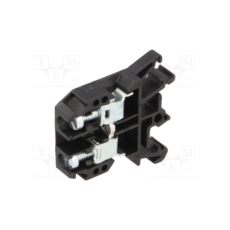 10 pcs : A11-0203 - Splice terminal: rail, 0.5÷10mm2, ways: 1, terminals: 2, black, 690V
