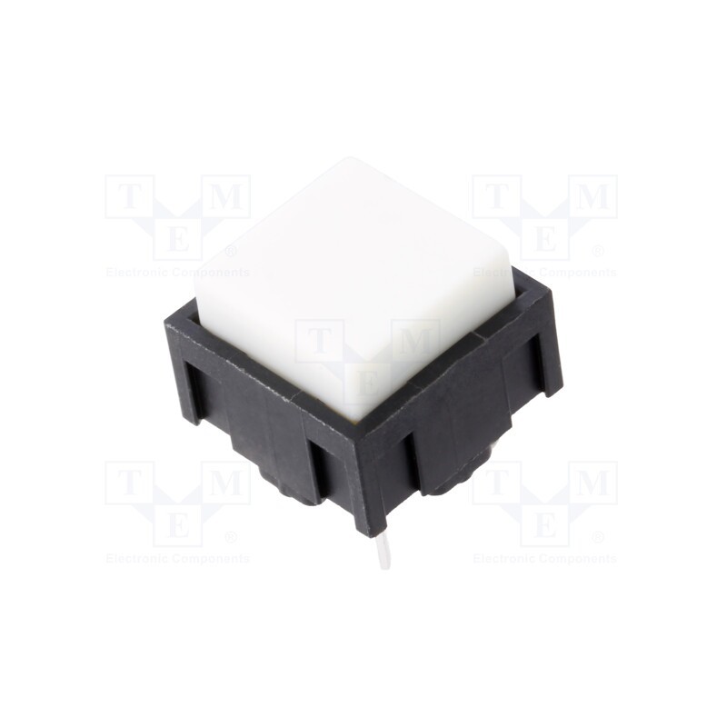 10 pcs : 320.01E11WHT - Microswitch TACT, SPST-NO, Pos: 2, 0.025A/50VDC, THT, 1.18N, 10mm