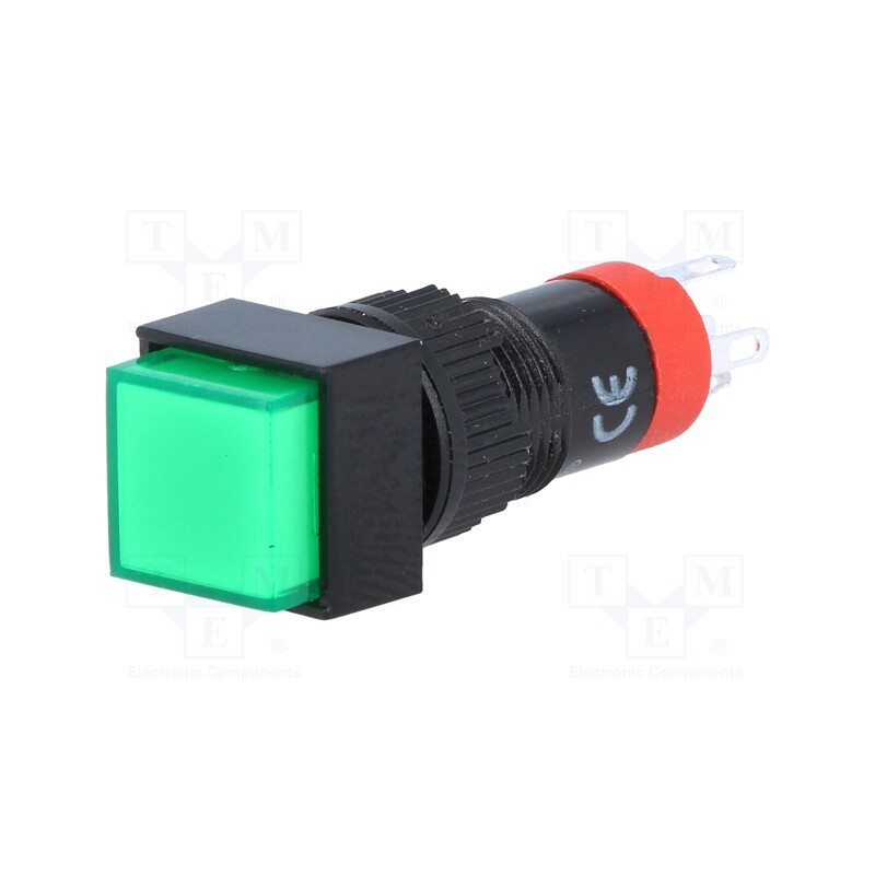 10 pcs : LAS3F-11/230/G - Switch: push-button, Pos: 2, SPDT, 0.5A/250VAC, 1A/24VDC, ON-(ON)