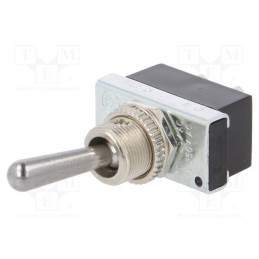 10 pcs : R13-25A2 - Switch: toggle, Pos: 2, SPST, ON-OFF, 6A/250VAC, Toggle: round, 50mΩ