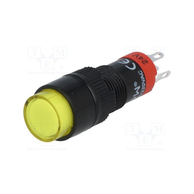 10 pcs : LAS3Y-11/24/Y - Switch: push-button, Pos: 2, SPDT, 0.5A/250VAC, 1A/24VDC, ON-(ON)
