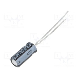 50 pcs : EEUFR1C101B - Capacitor: electrolytic, low ESR, THT, 100uF, 16VDC, Ø5x11mm, ±20%