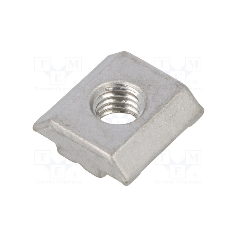 10 pcs : 096485E - Nut, for profiles, Width of the groove: 6mm, stainless steel