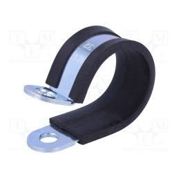10 pcs : LKD13220 - Fixing clamp, ØBundle : 32mm, W: 20mm, steel, Cover material: EPDM