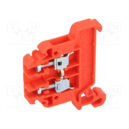 10 pcs : A11-8107 - Splice terminal: rail, 0.5÷2.5mm2, ways: 1, terminals: 2, red, TS35
