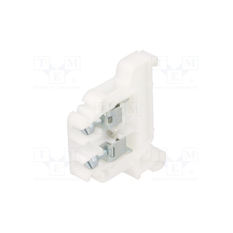 10 pcs : A11-8202 - Splice terminal: rail, 0.5÷4mm2, ways: 1, terminals: 2, white, TS35