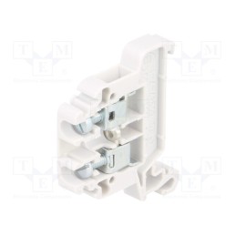 10 pcs : A11-8208 - Splice terminal: rail, 0.5÷4mm2, ways: 1, terminals: 2, grey, TS35