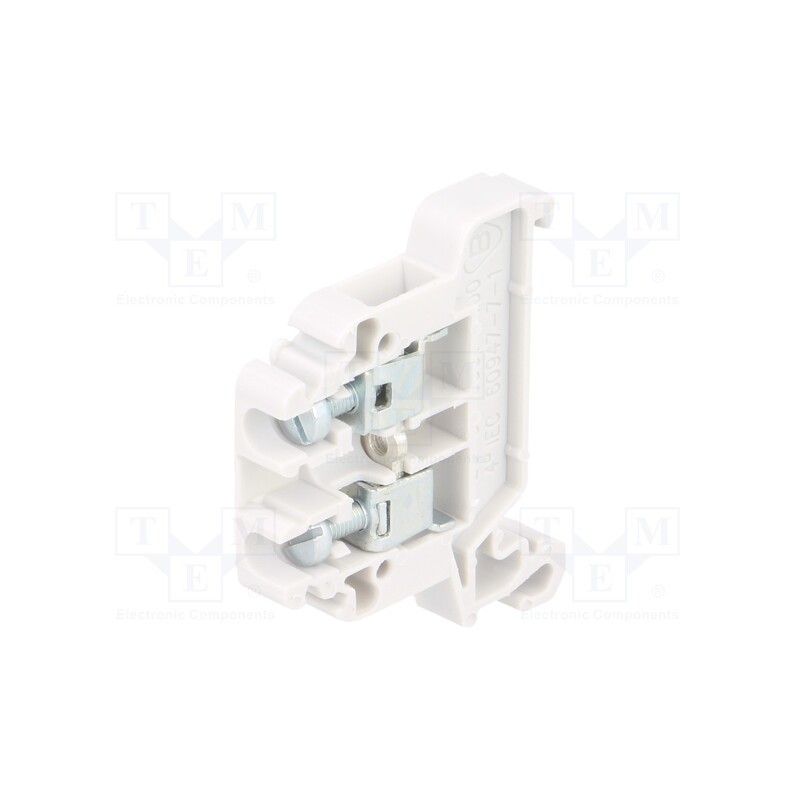 10 pcs : A11-8208 - Splice terminal: rail, 0.5÷4mm2, ways: 1, terminals: 2, grey, TS35