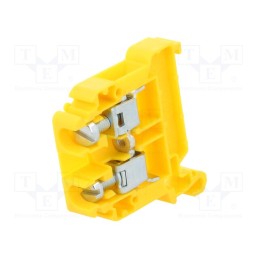 10 pcs : A11-8301 - Splice terminal: rail, 0.5÷10mm2, ways: 1, terminals: 2, yellow