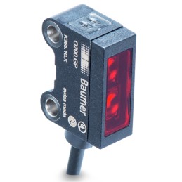 1 pcs - Baumer Background Suppression Photoelectric Sensor, Block Sensor, 3 mm - 15 mm Detection Range