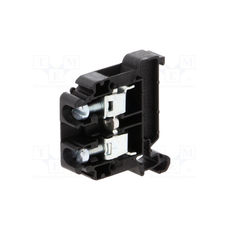 10 pcs : A11-8303 - Splice terminal: rail, 0.5÷10mm2, ways: 1, terminals: 2, black, TS35