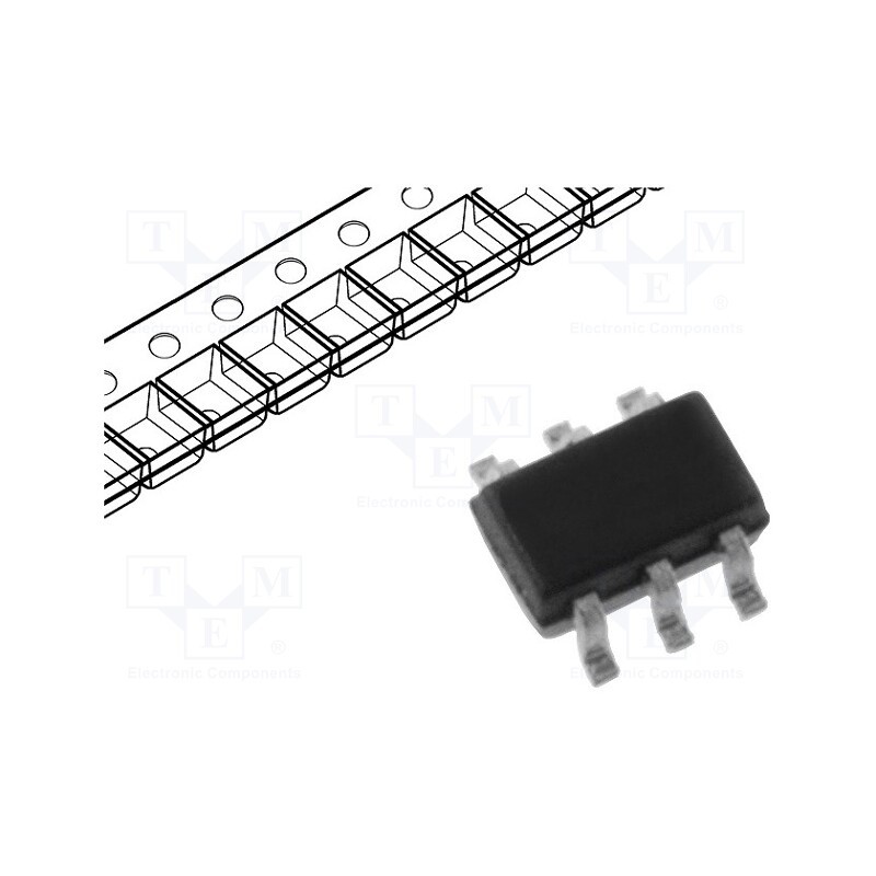 20 pcs : PUMF11,115 - Transistor: NPN / PNP, bipolar, BRT, 50V, 0.1A, 300mW, R1: 22kΩ