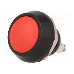 10 pcs : GQ12B-10/R/A - Switch: vandal resistant, Pos: 2, SPST-NO, 2A/36VDC, IP65, OFF-(ON)