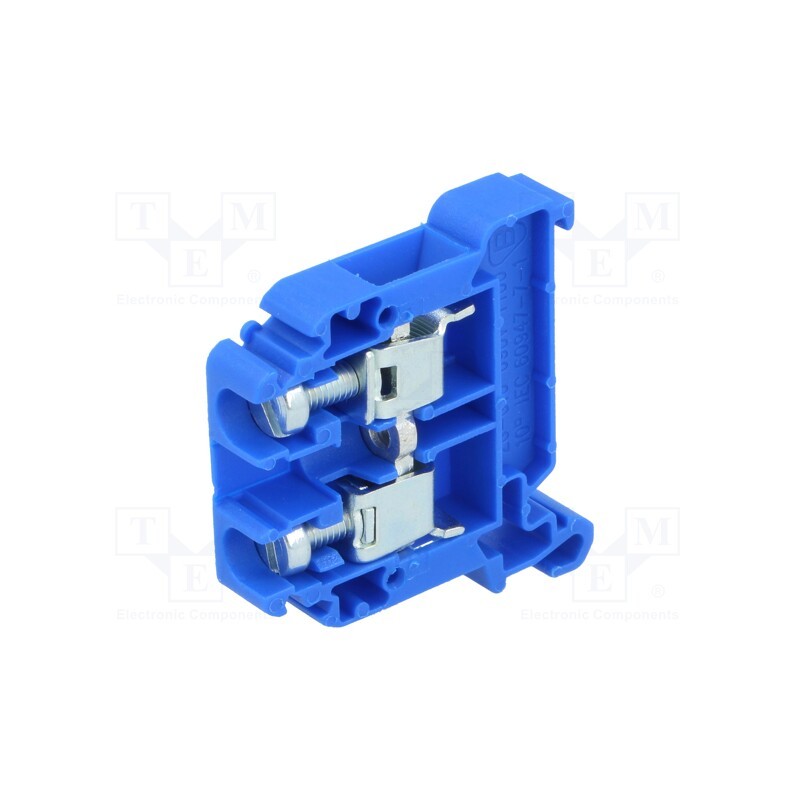 10 pcs : A11-8306 - Splice terminal: rail, 0.5÷10mm2, ways: 1, terminals: 2, blue, TS35