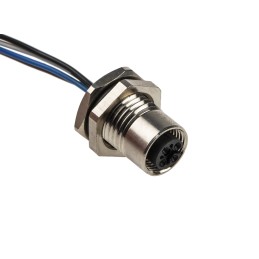 1 pcs - RS PRO Circular Connector, 4 Contacts, Front Mount, M12 Connector, Socket, Female, IP67