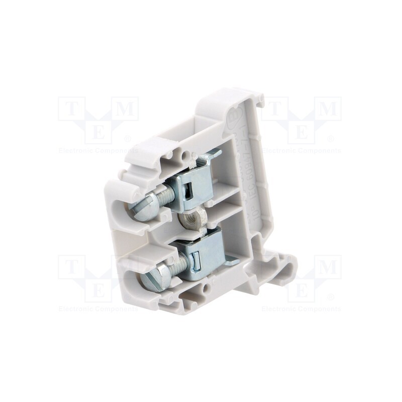 10 pcs : A11-8308 - Splice terminal: rail, 0.5÷10mm2, ways: 1, terminals: 2, grey, TS35