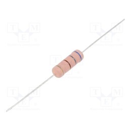 50 pcs : MOF5WS-680R - Resistor: metal oxide, THT, 680Ω, 5W, ±5%, Ø6x17mm, axial