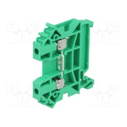 10 pcs : A11-A135 - Splice terminal: rail, 0.5÷4mm2, ways: 1, terminals: 2, green, TS35