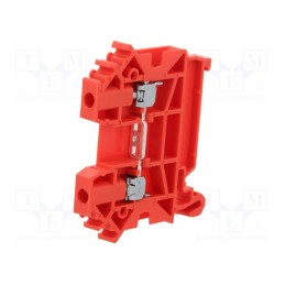 10 pcs : A11-A137 - Splice terminal: rail, 0.5÷4mm2, ways: 1, terminals: 2, red, TS35