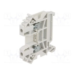 10 pcs : A11-A138 - Splice terminal: rail, 0.5÷4mm2, ways: 1, terminals: 2, grey, TS35