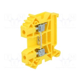 10 pcs : A11-A231 - Splice terminal: rail, 0.5÷6mm2, ways: 1, terminals: 2, yellow, TS35