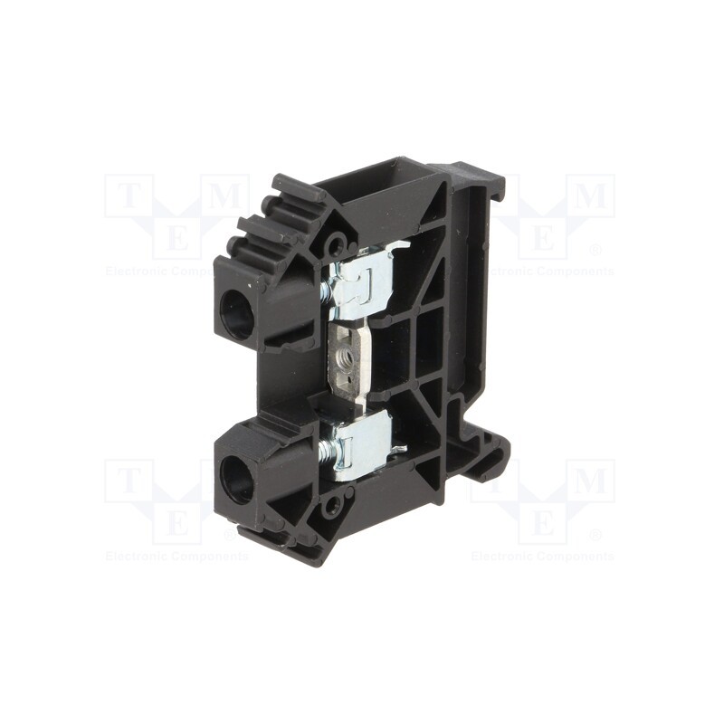 10 pcs : A11-A333 - Splice terminal: rail, 0.5÷10mm2, ways: 1, terminals: 2, black, TS35