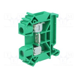 10 pcs : A11-A335 - Splice terminal: rail, 0.5÷10mm2, ways: 1, terminals: 2, green, TS35