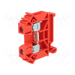 10 pcs : A11-A337 - Splice terminal: rail, 0.5÷10mm2, ways: 1, terminals: 2, red, TS35